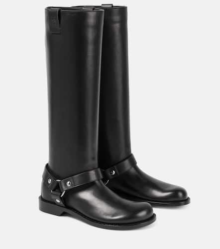 Loewe Campo leather biker boots - Loewe - Modalova