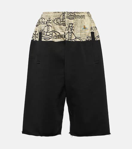 Kung Fu printed cotton shorts - Vivienne Westwood - Modalova