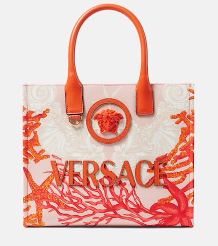 La Medusa Barocco Sea Small canvas tote bag - Versace - Modalova