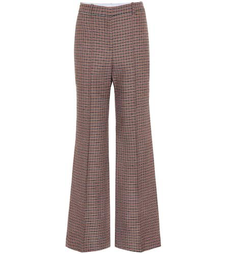 Pantalones flared de lana tiro alto - Victoria Beckham - Modalova