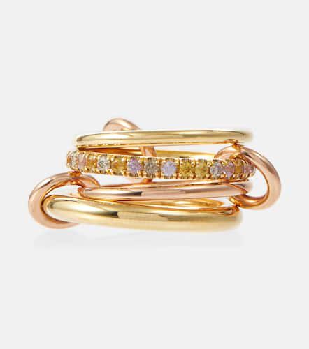 Ring Nimbus aus 18kt Gelbgold mit 18kt Rosé, Diamanten und Saphiren - Spinelli Kilcollin - Modalova