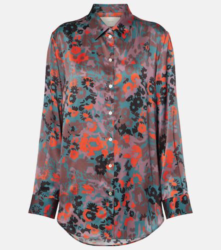 Camisa de charmeuse de seda estampada - Asceno - Modalova