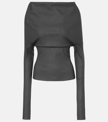 Rick Owens Draped cotton-blend top - Rick Owens - Modalova