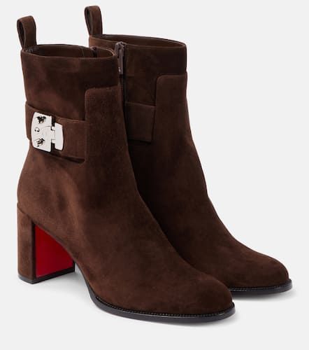 Ankle Boots Booty Lock 70 aus Veloursleder - Christian Louboutin - Modalova