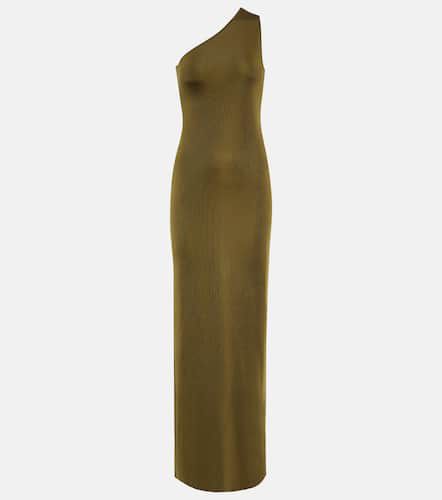 One-shoulder silk maxi dress - Saint Laurent - Modalova