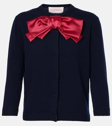 Valentino Bow-detail wool cardigan - Valentino - Modalova