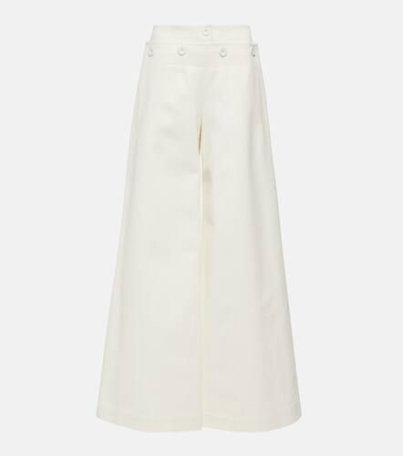 Flared wide-leg cotton pants - Max Mara - Modalova