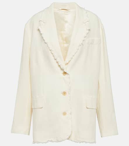 Blazer aus Baumwolle und Leinen - Acne Studios - Modalova