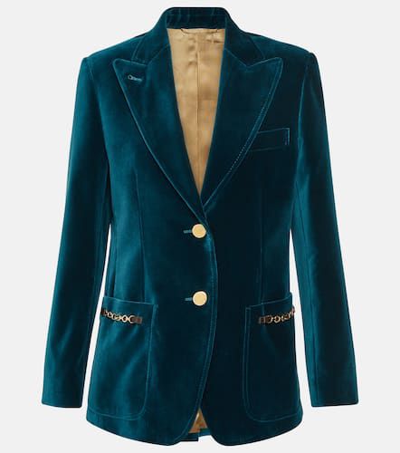 Gucci Embellished velvet blazer - Gucci - Modalova