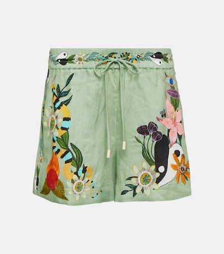 AlÃ©mais Meagan printed linen shorts - Alemais - Modalova