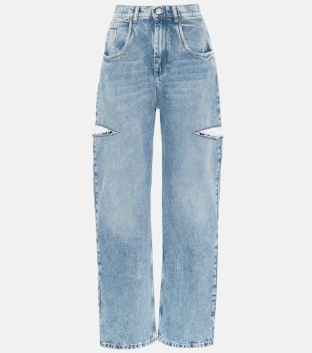 Jeans anchos con aberturas de tiro alto - Maison Margiela - Modalova