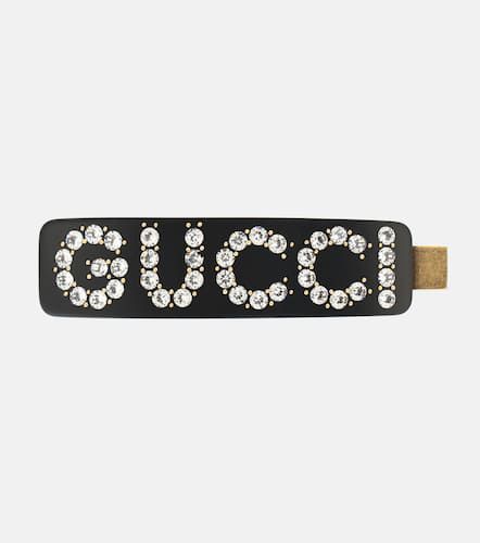 Gucci Embellished logo hair clip - Gucci - Modalova