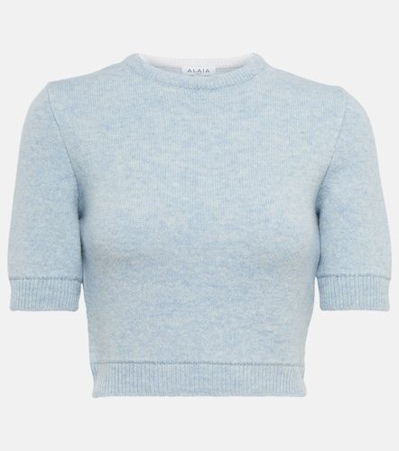 Alaia Wool crop sweater - Alaia - Modalova