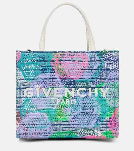 Shopper G-Tote Mini 4G en denim estampado - Givenchy - Modalova