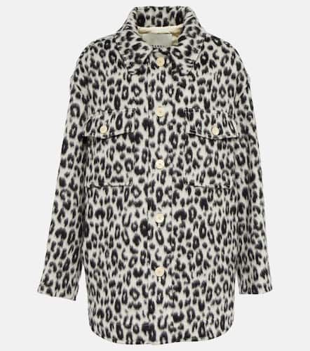 Odelino leopard-print virgin wool jacket - Isabel Marant - Modalova