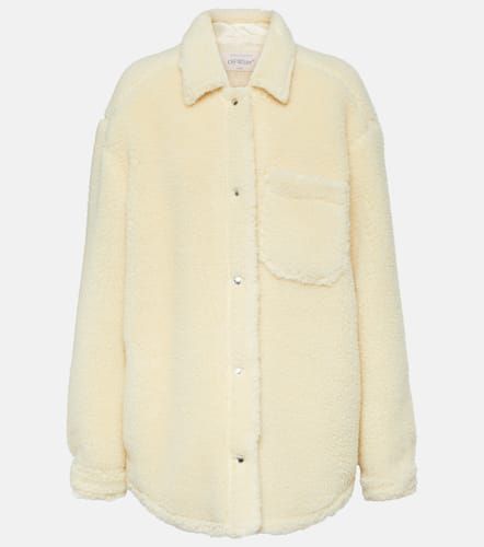 Off- Wool-blend teddy shirt jacket - Off-White - Modalova