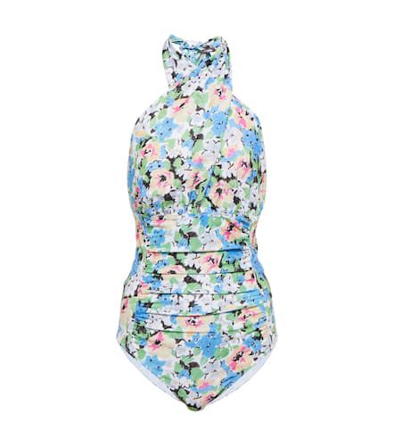 Ganni Floral halterneck swimsuit - Ganni - Modalova