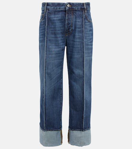 High-rise cropped straight jeans - Bottega Veneta - Modalova