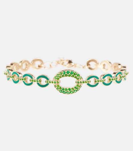 Catena 18kt gold bracelet with emeralds - Nadine Aysoy - Modalova