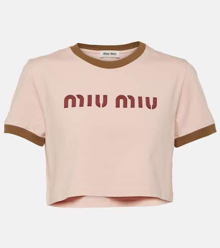 Miu Miu Cropped-Top aus Baumwolle - Miu Miu - Modalova