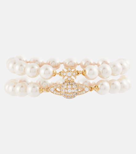 Graziella embellished faux pearl bracelet - Vivienne Westwood - Modalova