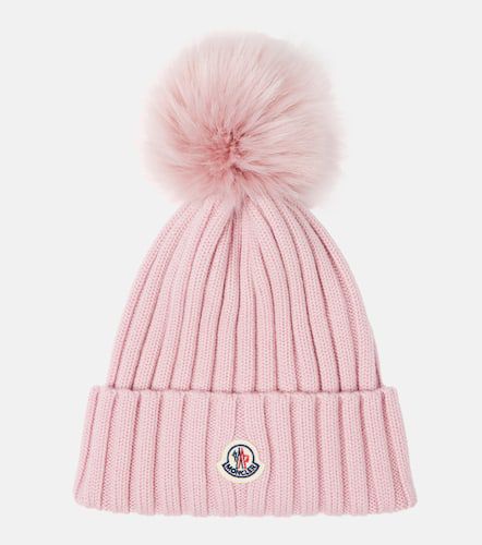 Moncler Ribbed-knit wool beanie - Moncler - Modalova