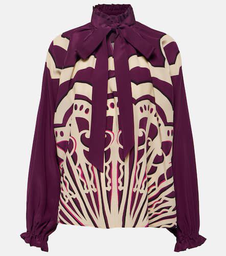 Cerere printed silk blouse - La DoubleJ - Modalova