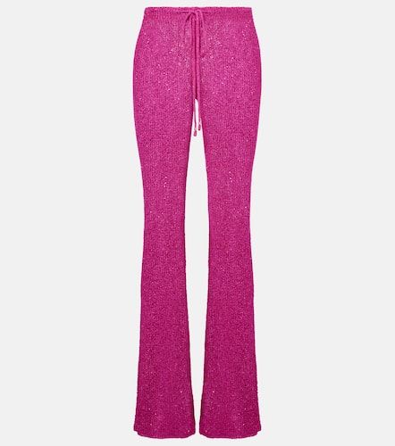 Pantaloni flared Liz in maglia con paillettes - Bananhot - Modalova