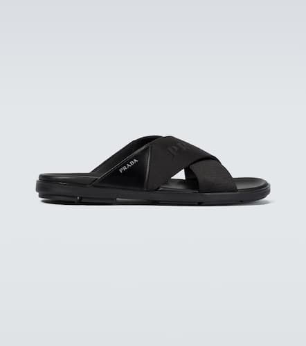 Prada Criss-cross logo slides - Prada - Modalova