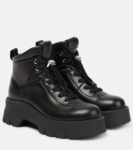 Vancouver leather hiking boots - Gianvito Rossi - Modalova