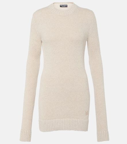Ribbed-knit wool-blend sweater dress - Dolce&Gabbana - Modalova