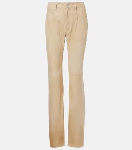 Pantalones rectos Scottie de piel - Ralph Lauren Collection - Modalova