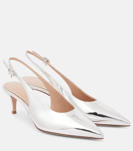 Slingback-Pumps 55 aus Metallic-Leder - Gianvito Rossi - Modalova