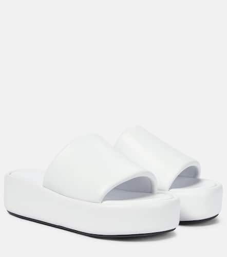 Rise leather platform slides - Balenciaga - Modalova