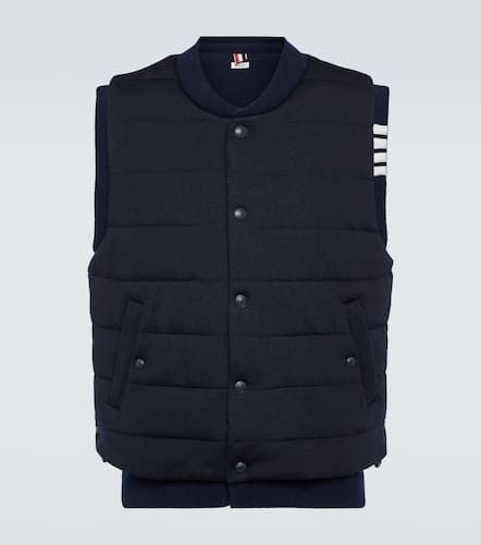 Reversible wool and down vest - Thom Browne - Modalova