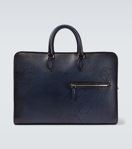 Overnight Scritto leather duffel bag - Berluti - Modalova