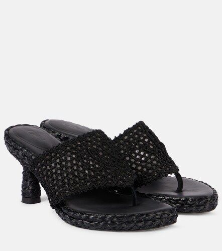 Chloe Isla crochet thong sandals - Chloe - Modalova