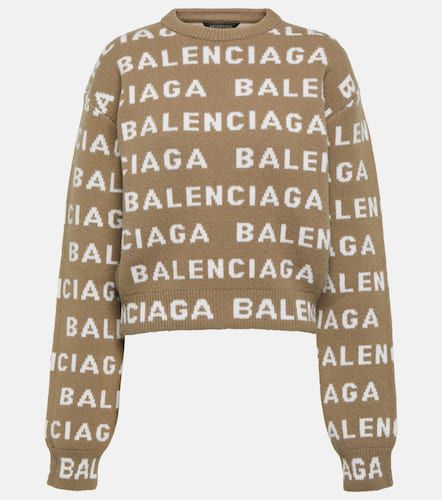 Balenciaga Jersey de lana con logo - Balenciaga - Modalova