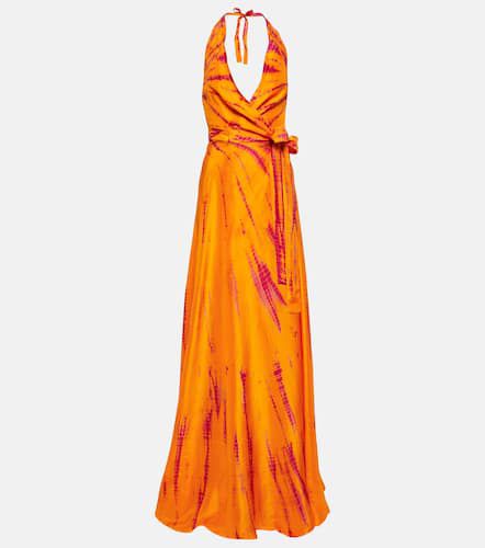 Tie-dyed silk maxi dress - Anna Kosturova - Modalova