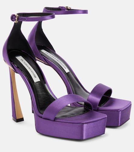 Satin platform sandals - Victoria Beckham - Modalova