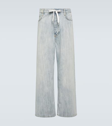 Pantalones anchos de sarga de tiro alto - Balenciaga - Modalova