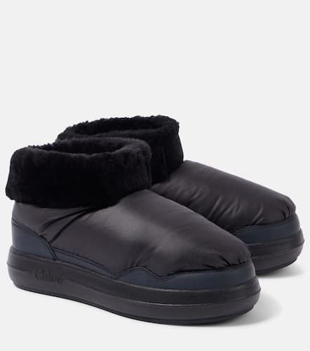 Chloé Ankle Boots Polar mit Faux Shearling - Chloe - Modalova