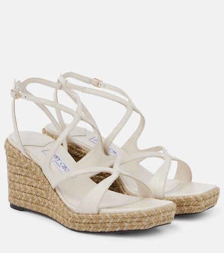Alpargatas con cuña Ayla 85 de piel metalizada - Jimmy Choo - Modalova
