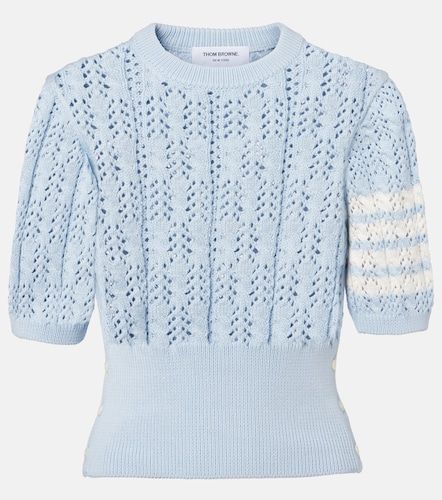 Top 4-Bar de pointelle de algodón - Thom Browne - Modalova