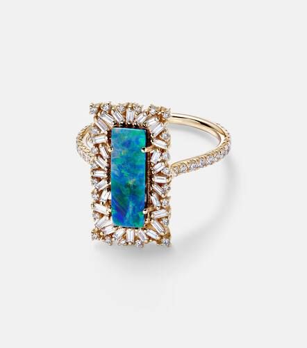 Kt ring with opal and diamonds - Suzanne Kalan - Modalova
