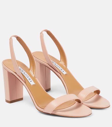 Sandalias So Nude Block de piel - Aquazzura - Modalova