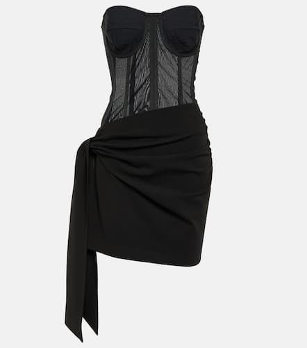 Vestido corto asimétrico con corsé - Dolce&Gabbana - Modalova