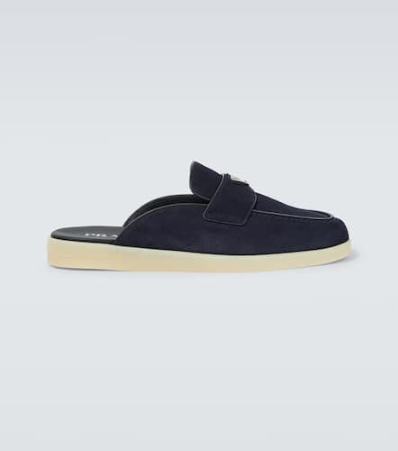 Prada Logo suede slippers - Prada - Modalova