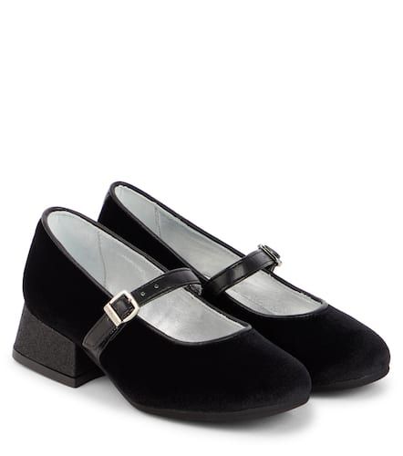Zapatos Mary Jane Dorothy de terciopelo - Monnalisa - Modalova
