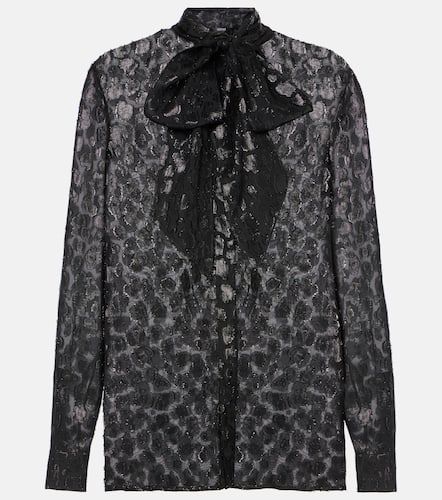 Versace Blusa in raso jacquard - Versace - Modalova